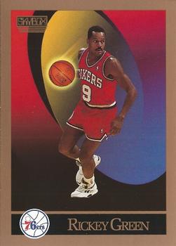 Rickey Green Philadelphia 76ers 1990/91 SkyBox NBA #404