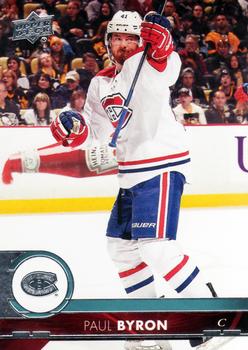 Paul Byron Montreal Canadiens Upper Deck 2017/18 Series 1 #104