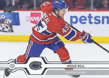 Jordan Weal Montreal Canadiens Upper Deck 2019/20 Series 1 #50