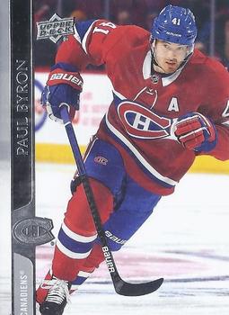Paul Byron Montreal Canadiens Upper Deck 2020/21 Series 2 #348