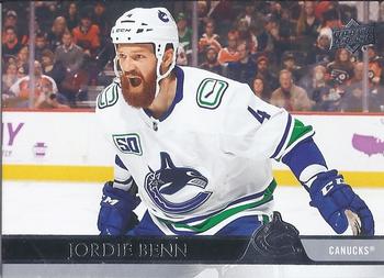 Jordie Benn Vancouver Canucks Upper Deck 2020/21 Series 2 #423