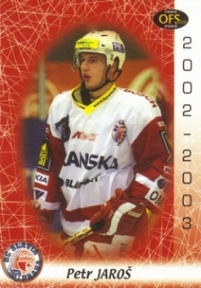 Petr Jaros Slavia OFS 2002/03 #239