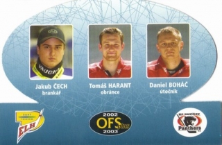 Jakub Cech Tomas Harant Daniel Bohac Havirov OFS 2002/03 Trio #T-3