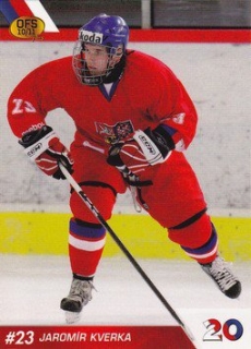 Jaromir Kverka Reprezentace U20 OFS 2010/11 Reprezentace U20 #32