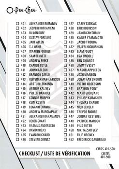 Checklist Upper Deck O-Pee-Chee 2023/24 Checklist #500