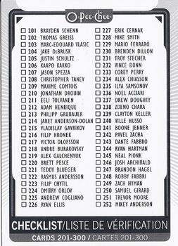 Checklist Card O-Pee-Chee 2021/22 #300
