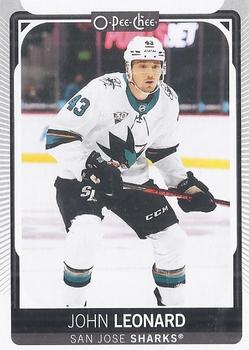 John Leonard San Jose Sharks O-Pee-Chee 2021/22 #318