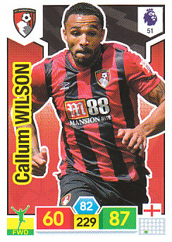 Callum Wilson AFC Bournemouth 2019/20 Panini Adrenalyn XL #51