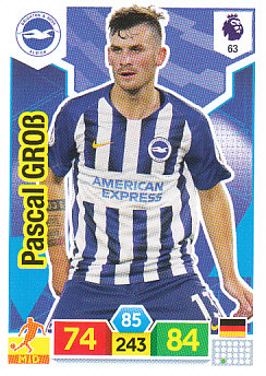 Pascal Gross Brighton & Hove Albion 2019/20 Panini Adrenalyn XL #63