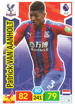 Patrick van Aanholt Crystal Palace 2019/20 Panini Adrenalyn XL #111