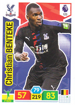 Christian Benteke Crystal Palace 2019/20 Panini Adrenalyn XL #123