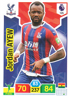 Jordan Ayew Crystal Palace 2019/20 Panini Adrenalyn XL #125