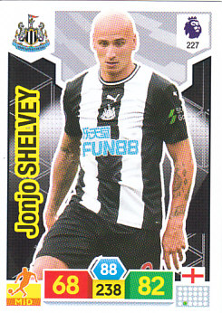 Jonjo Shelvey Newcastle United 2019/20 Panini Adrenalyn XL #227