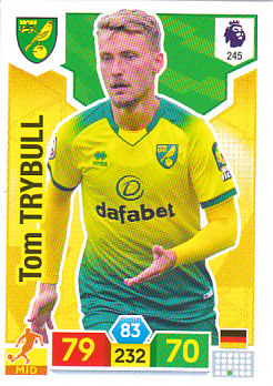 Tom Trybull Norwich City 2019/20 Panini Adrenalyn XL #245