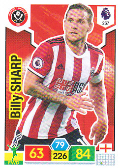 Billy Sharp Sheffield United 2019/20 Panini Adrenalyn XL #267