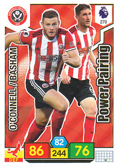 Chris Basham / Jack O'Connell Sheffield United 2019/20 Panini Adrenalyn XL Power Pairing #270