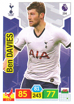 Ben Davies Tottenham Hotspur 2019/20 Panini Adrenalyn XL #294