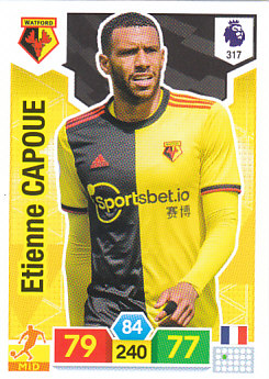 Etienne Capoue Watford 2019/20 Panini Adrenalyn XL #317