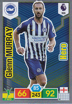 Glenn Murray Brighton & Hove Albion 2019/20 Panini Adrenalyn XL Hero #368