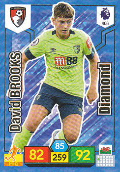 David Brooks AFC Bournemouth 2019/20 Panini Adrenalyn XL Diamond #406