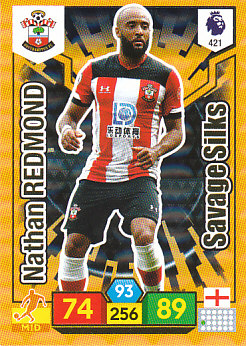 Nathan Redmond Southampton 2019/20 Panini Adrenalyn XL Savage Silk #421