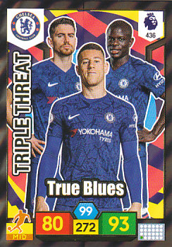 True Blues Chelsea 2019/20 Panini Adrenalyn XL Triple Threat #436