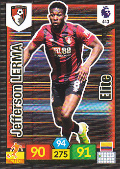 Jefferson Lerma AFC Bournemouth 2019/20 Panini Adrenalyn XL Elite #443