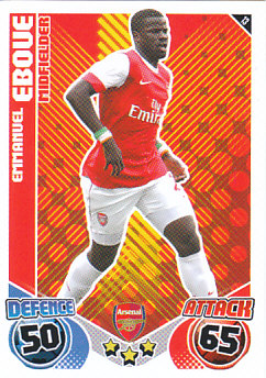 Emmanuel Eboue Arsenal 2010/11 Topps Match Attax #13
