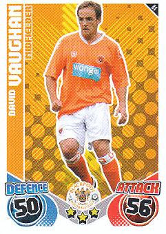 David Vaughan Blackpool 2010/11 Topps Match Attax #84
