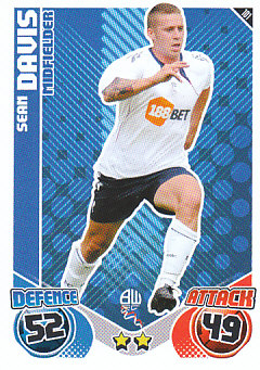 Sean Davis Bolton Wanderers 2010/11 Topps Match Attax #101