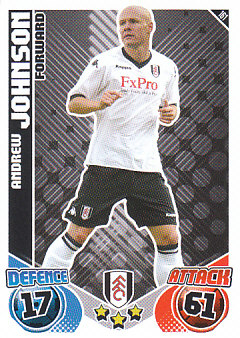 Andrew Johnson Fulham 2010/11 Topps Match Attax #161