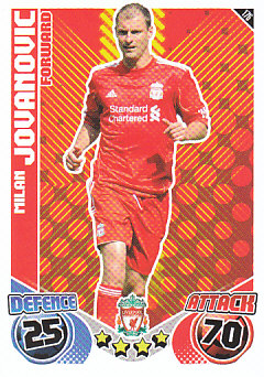 Milan Jovanovic Liverpool 2010/11 Topps Match Attax #176