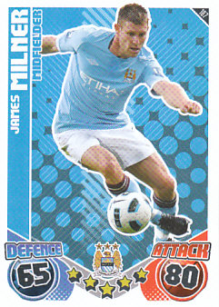 James Milner Manchester City 2010/11 Topps Match Attax #187