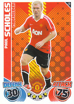 Paul Scholes Manchester United 2010/11 Topps Match Attax #211