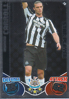 Andy Carroll Newcastle United 2010/11 Topps Match Attax Star Player #230