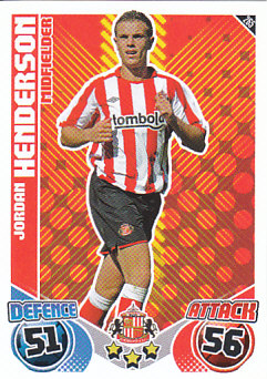 Jordan Henderson Sunderland 2010/11 Topps Match Attax #265