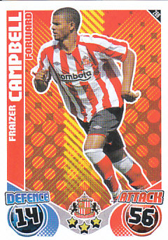 Fraizer Campbell Sunderland 2010/11 Topps Match Attax #269