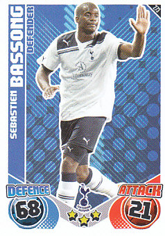 Sebastien Bassong Tottenham Hotspur 2010/11 Topps Match Attax #273