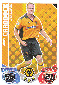 Jody Craddock Wolverhampton Wanderers 2010/11 Topps Match Attax #345