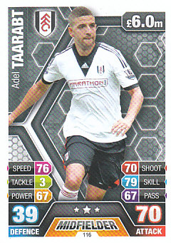 Adel Taarabt Fulham 2013/14 Topps Match Attax #116