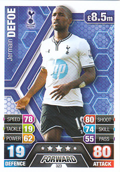 Jermain Defoe Tottenham Hotspur 2013/14 Topps Match Attax #323