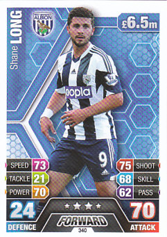 Shane Long West Bromwich Albion 2013/14 Topps Match Attax #340