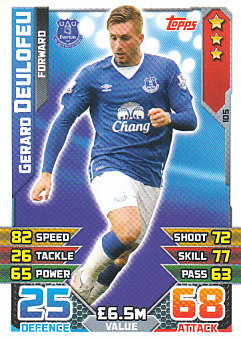 Gerard Deulofeu Everton 2015/16 Topps Match Attax #105