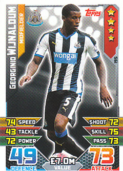 Georginio Wijnaldum Newcastle United 2015/16 Topps Match Attax #195