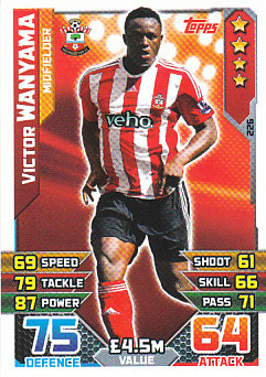 Victor Wanyama Southampton 2015/16 Topps Match Attax #226