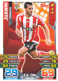 Juanmi Southampton 2015/16 Topps Match Attax #231