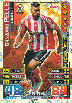 Graziano Pelle Southampton 2015/16 Topps Match Attax Star Player #234