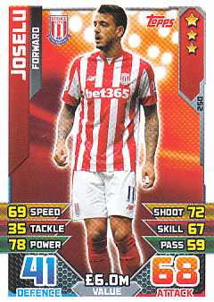 Joselu Stoke City 2015/16 Topps Match Attax #250