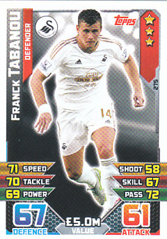 Franck Tabanou Swansea City 2015/16 Topps Match Attax #275