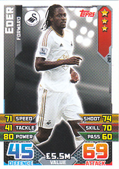 Eder Swansea City 2015/16 Topps Match Attax #287